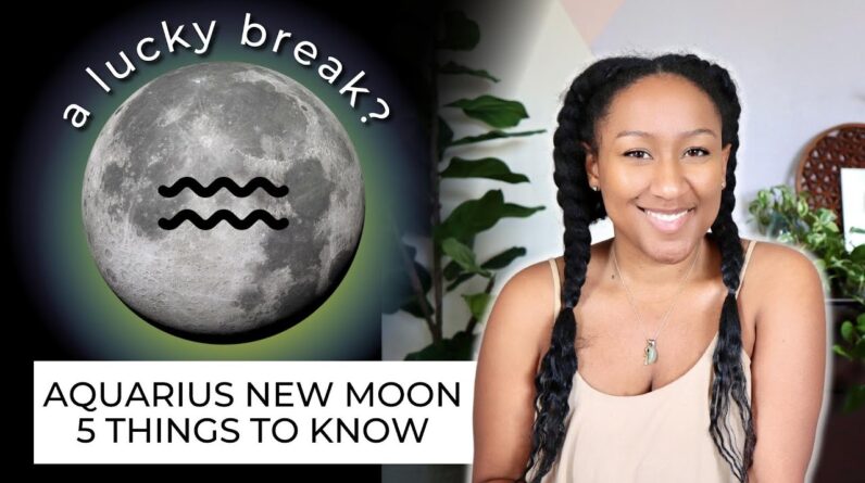 New Moon January 21 Astrology Reading ♒️🍀
