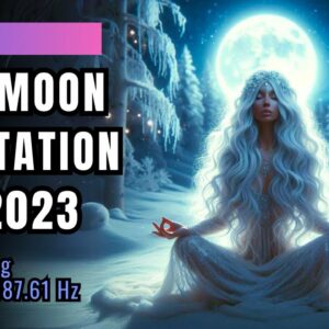 Full Moon Meditation December 2023: Connect With The Energy Of The Cold Moon with 187.61 Hz