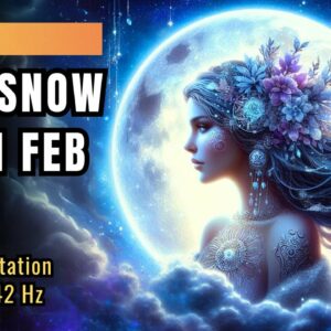 Full Moon Meditation: Embrace the Snow Moon with Sound Meditation (February 2024) ❄️🌕✨